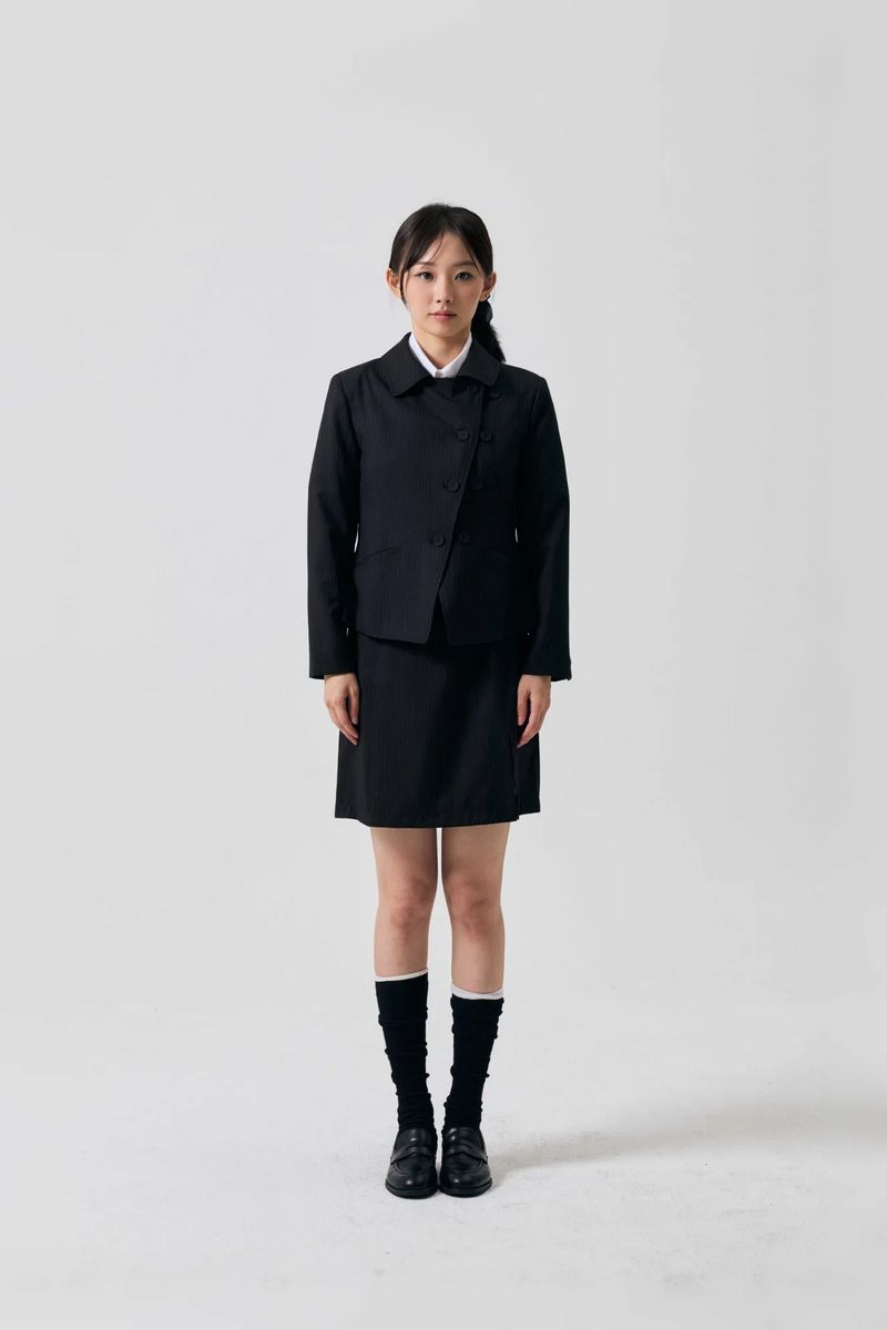 ODE ASYMMETRIC JACKET / BLACK