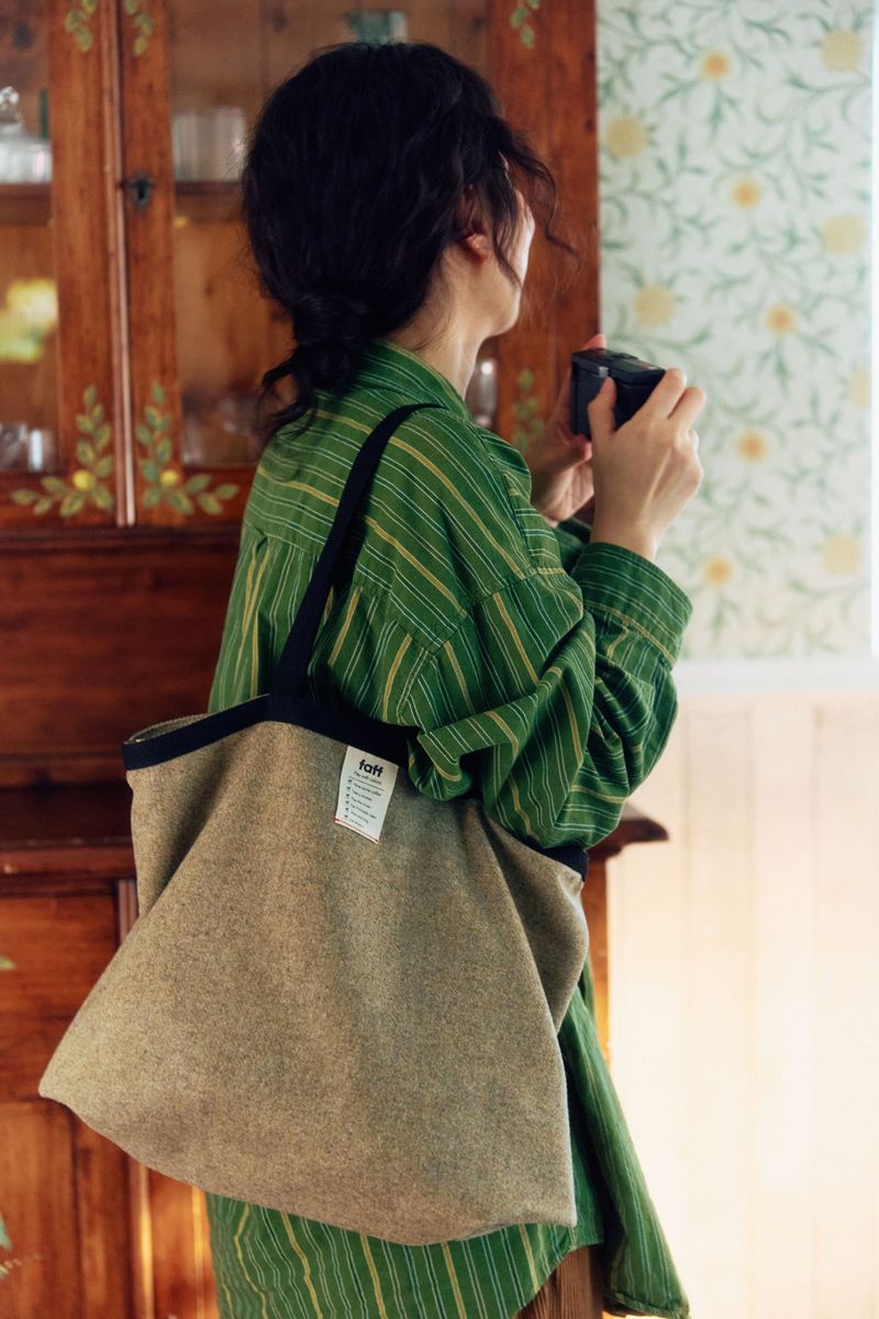 Shopper bag Wool Olive