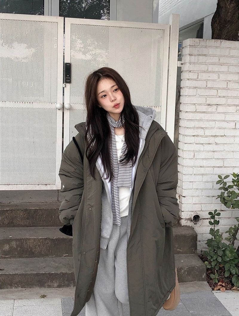 Cozy Warm Border Muffler Tie (4color)