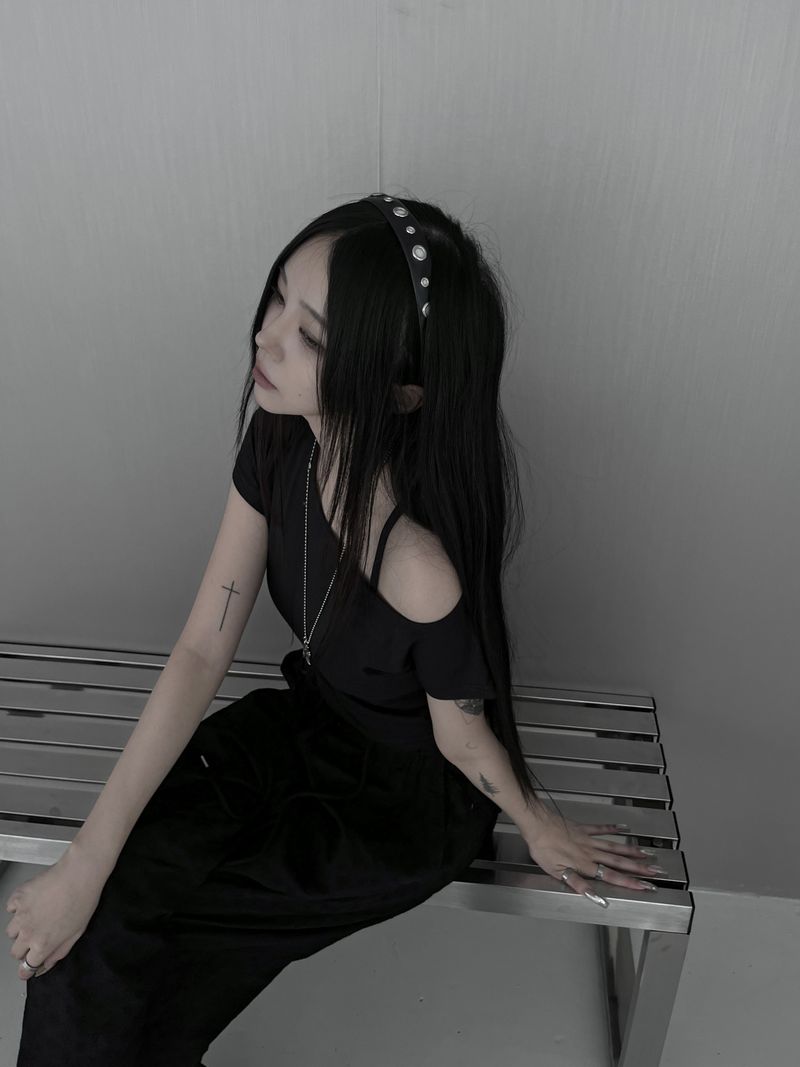 eyelet headband (2color)