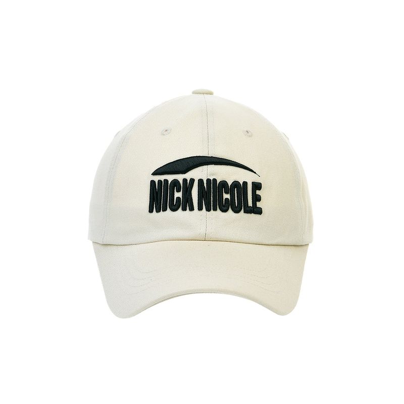 NICK&NICOLE(ニック&ニコール)の「SIGNATURE LOGO BALL CAP_BEIGE(Hats)」
