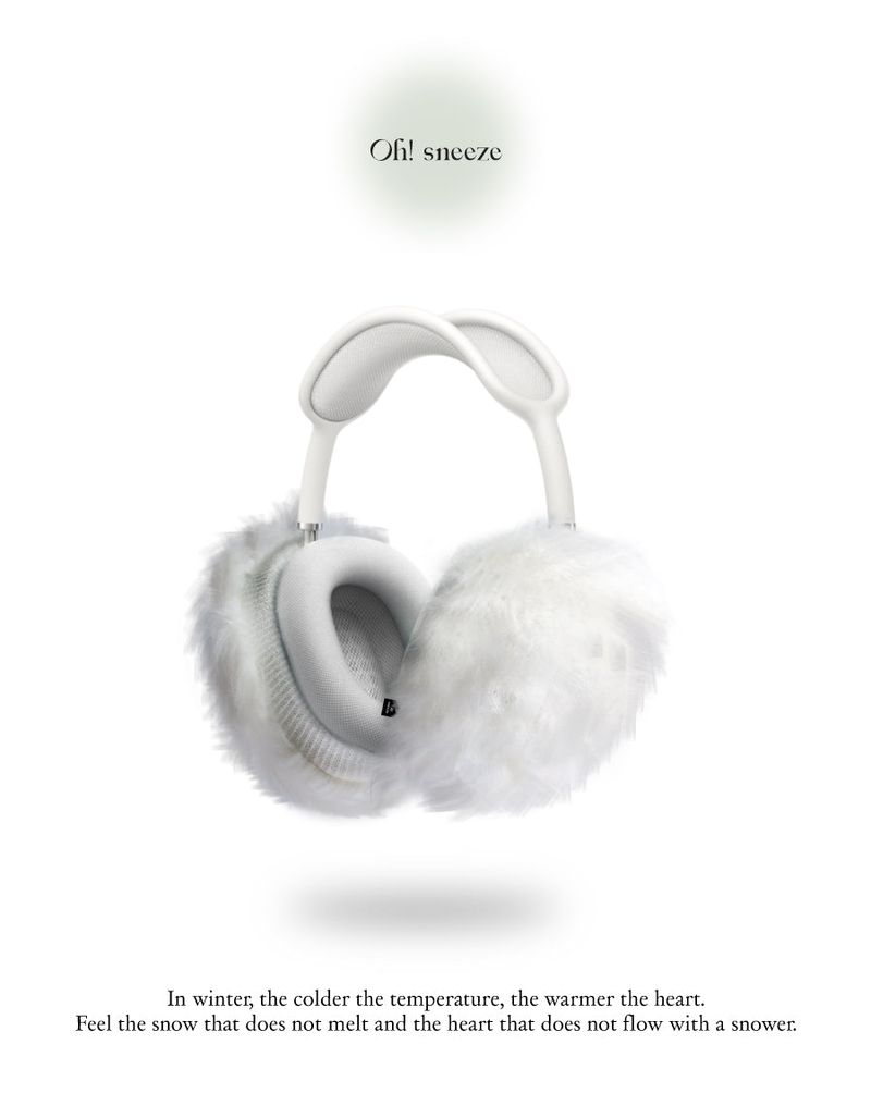 fluffy fur case_ white