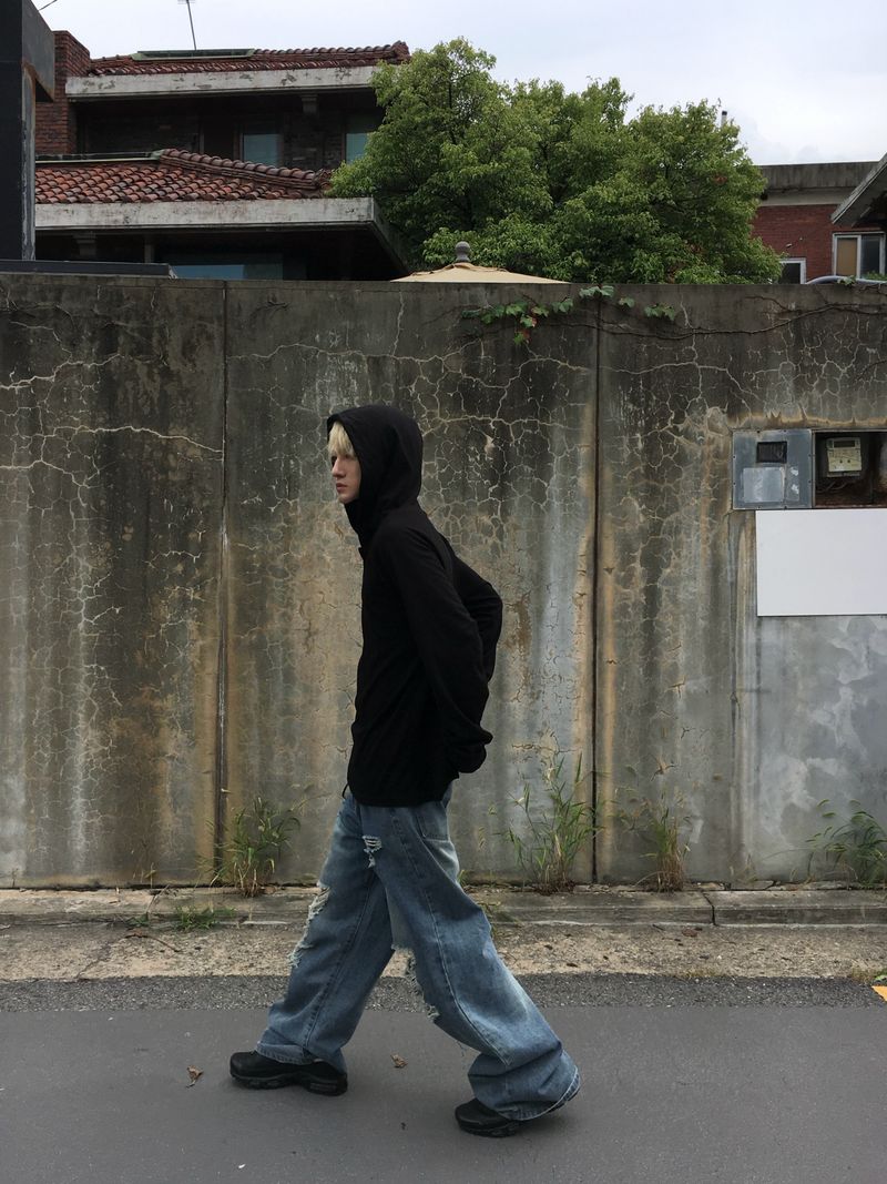 Hopper Henley Finger-Hole Hoodie 4C
