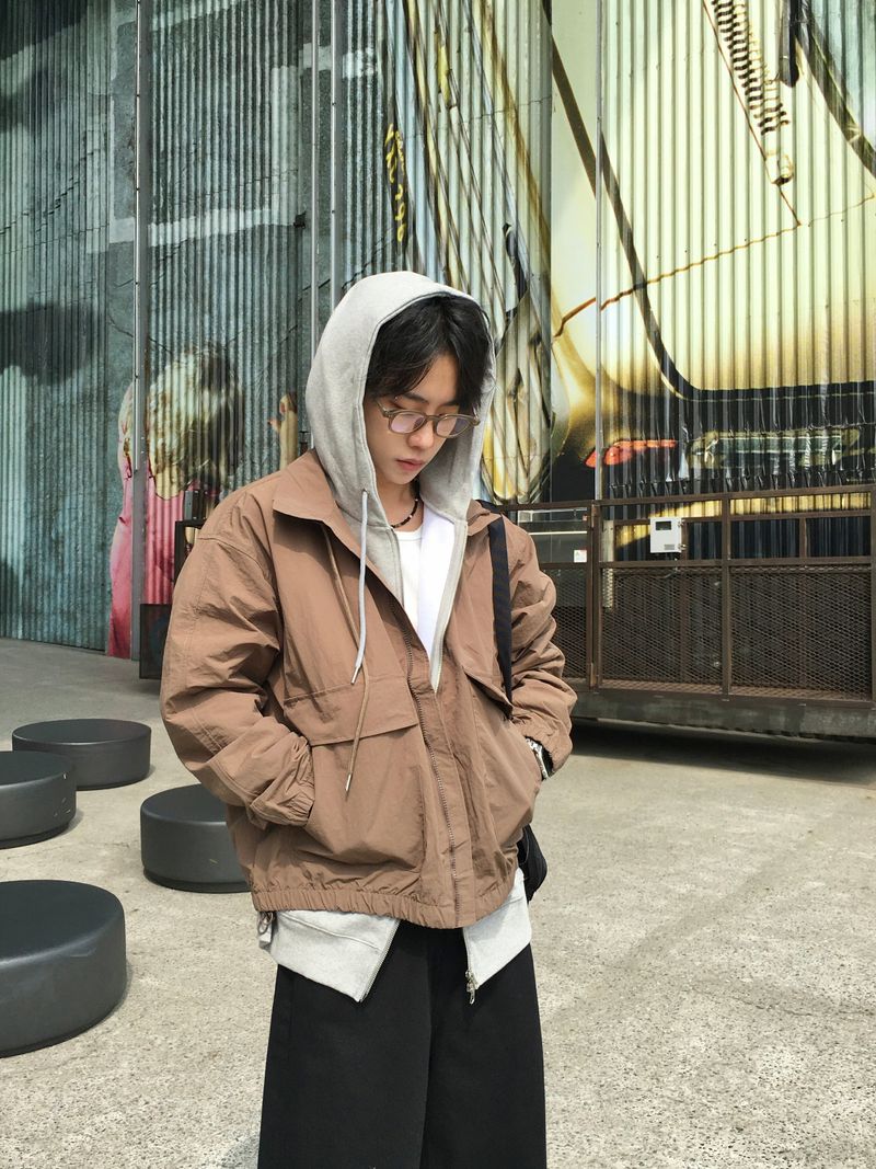 Uchi High Neck Windbreaker 4C