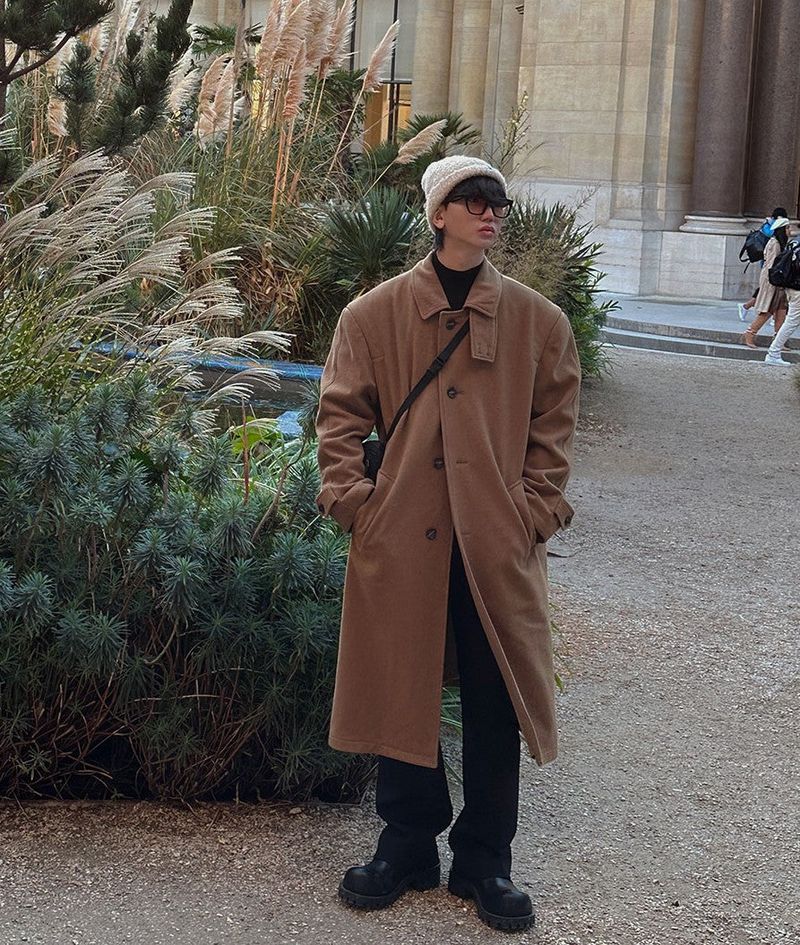 3 TAP Melton Essential Wool Coat (2color)
