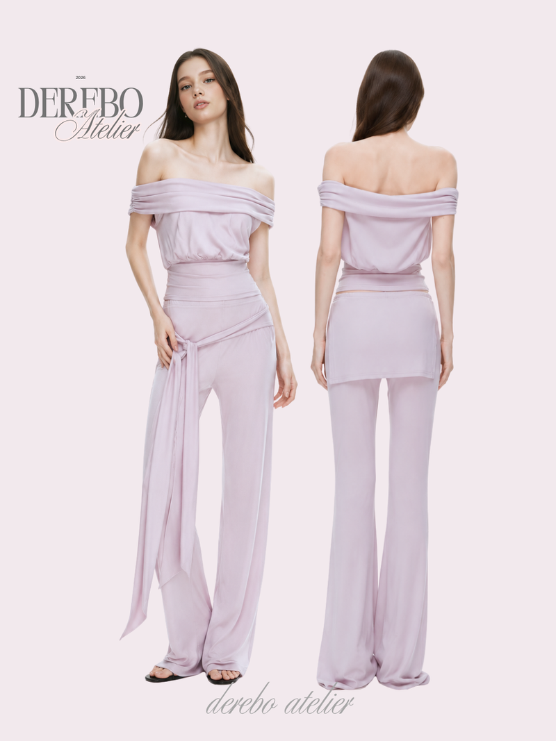 dereborujo（ドレボルゾー）の「Logie off-shoulder pants setup (PANTS)（Pants）」