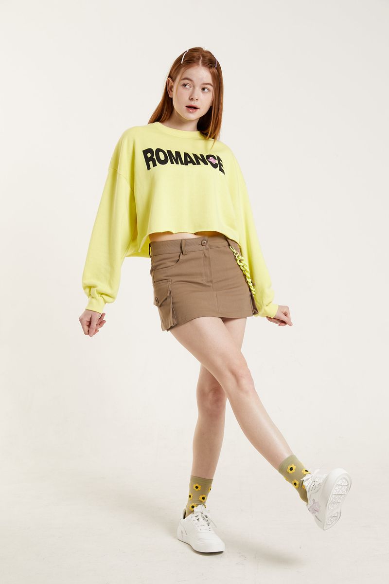PINK PINEAPPLE（ピンクパイナップル）の「COLOR CROPPED SWEATSHIRT（Tops）」