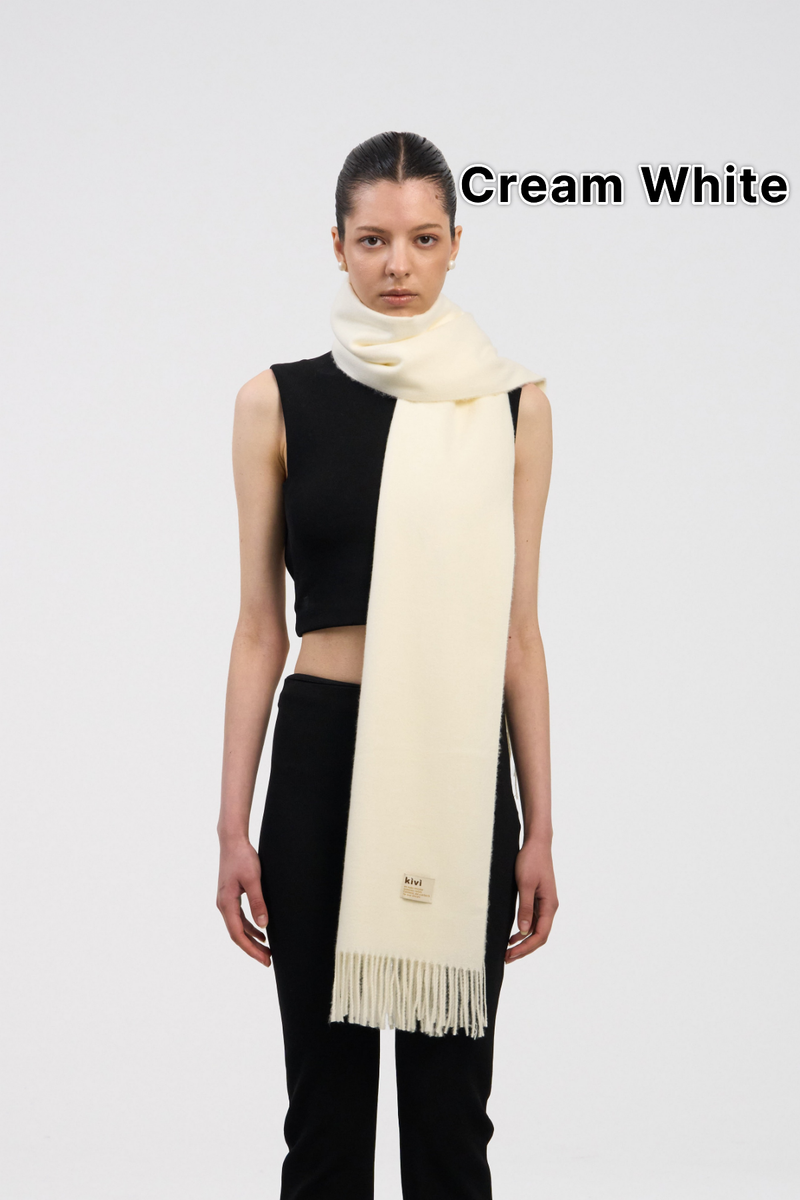plain knit muffler scarf (12COLOR)