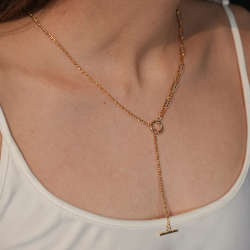 shine through necklace (curve)