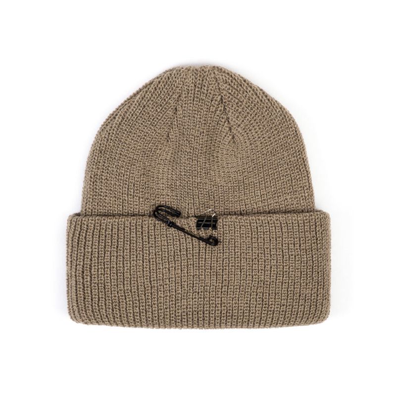 BBD Signature Custom Long Beanie (Dark Beige)