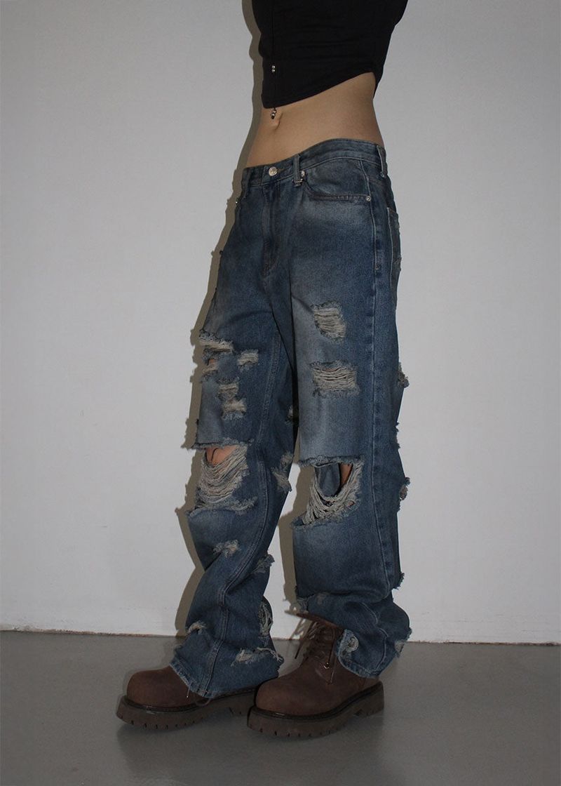 DAMAGE DIRTY DENIM