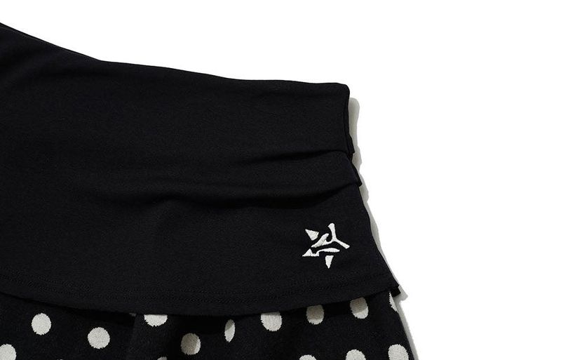 DOT SYMBOL UNBALANCED SKIRT