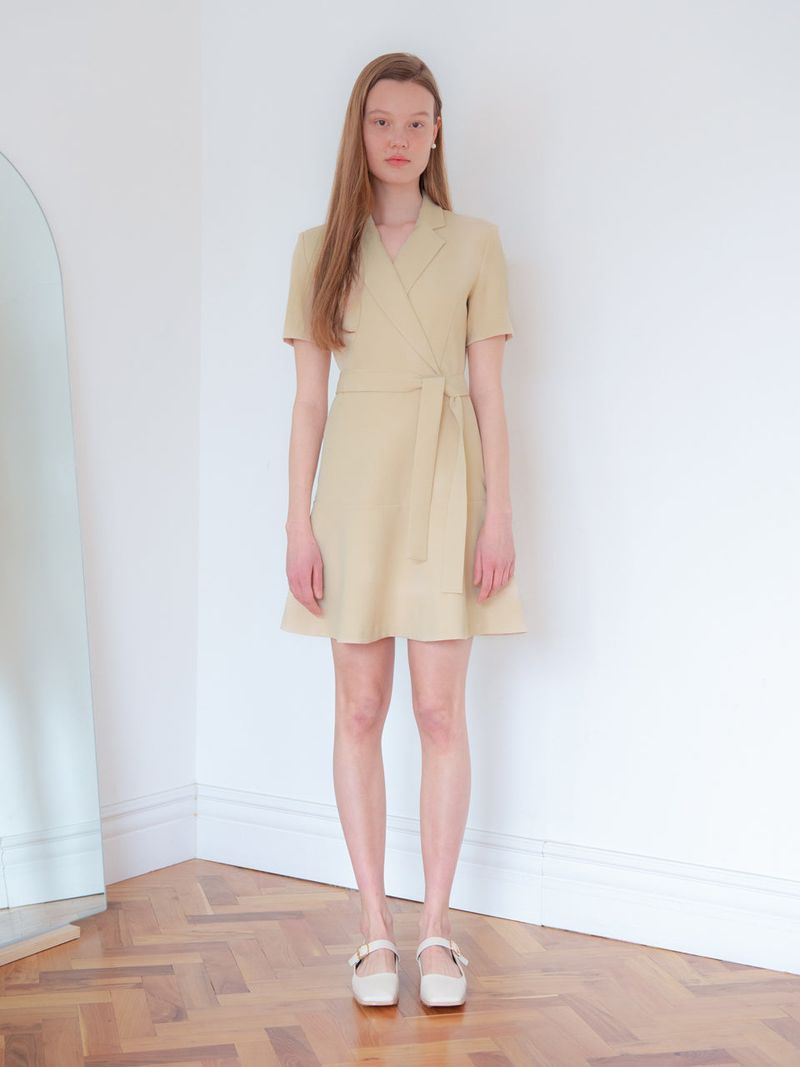 TAILORED FLARE ONEPIECE_YELLOW