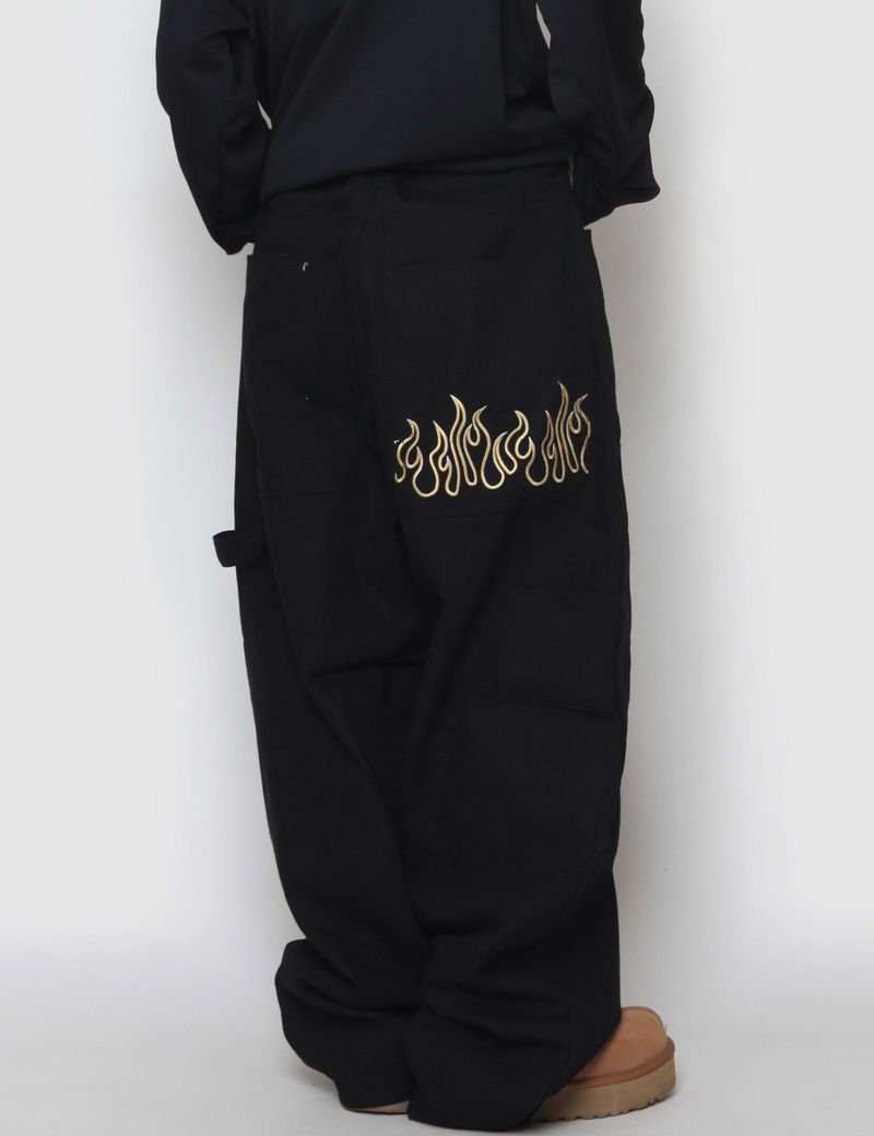 nutellike(ヌテールライク)の「Flame Canvas Wide Pants(Pants)」