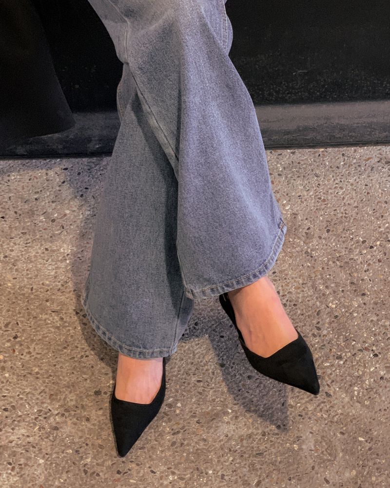Tira suede stiletto slingback
