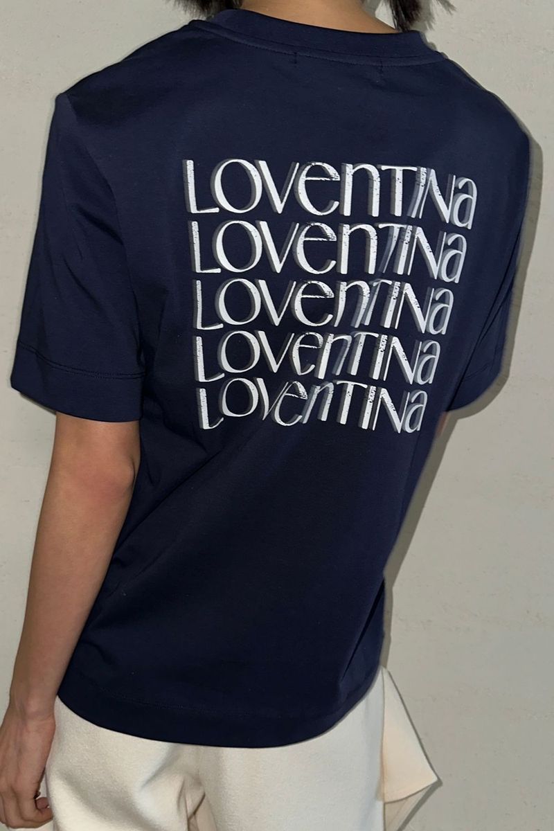 MULTI PRINTING TEE_NAVY