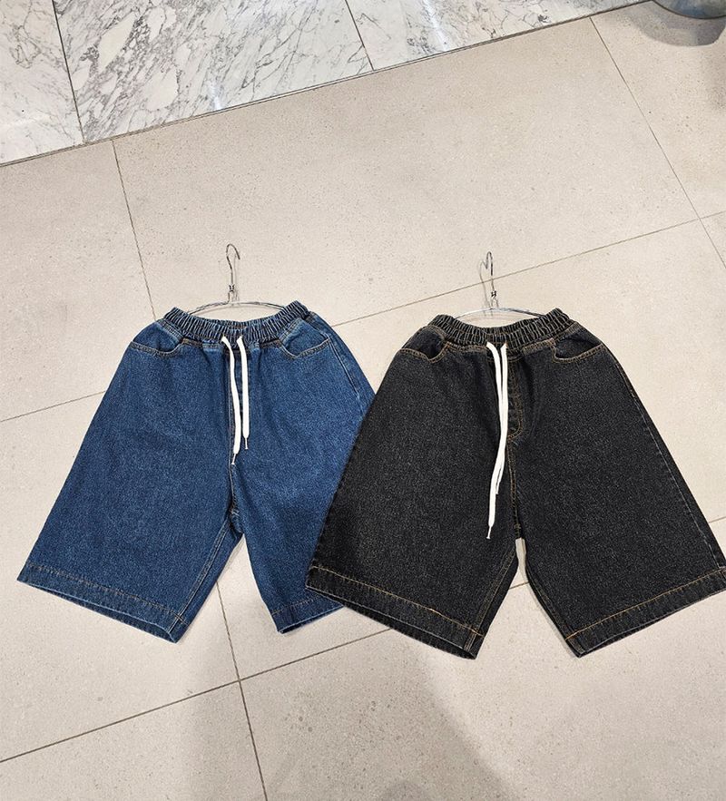 VENTIQUE Washed Bermuda denim PT 2color
