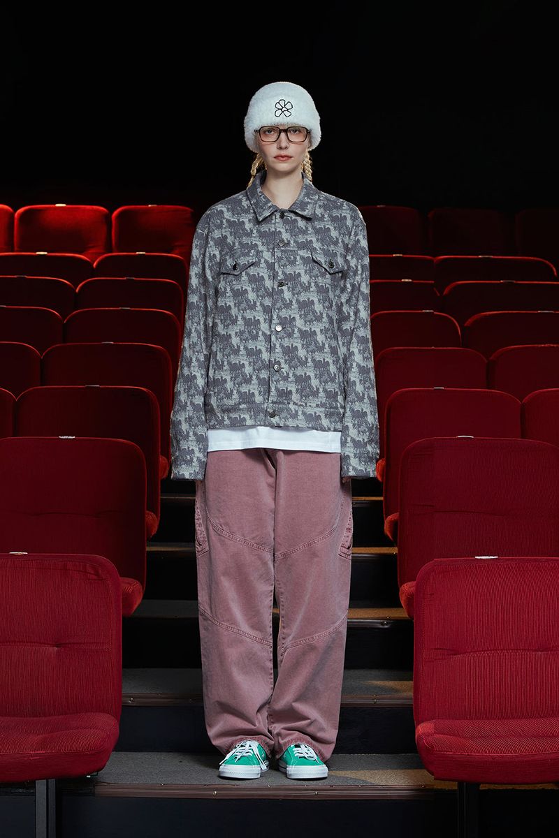 WAVE JACQUARD JACKET / GREY