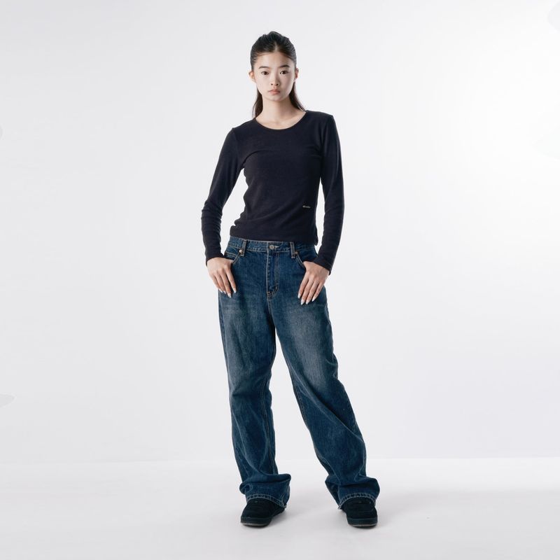 Basic U neck T-shirt 001