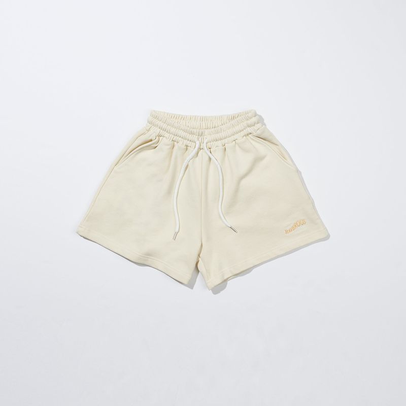 Wave Logo Zurry Half Pants Cream