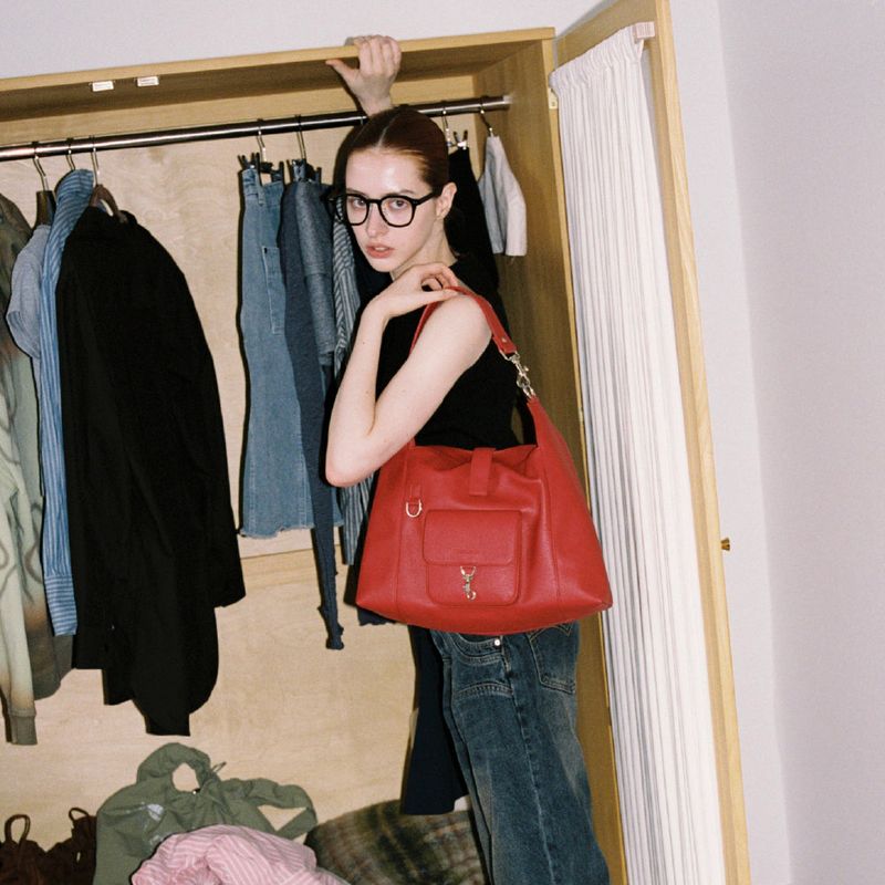 PK Slouch Bag (deep red)