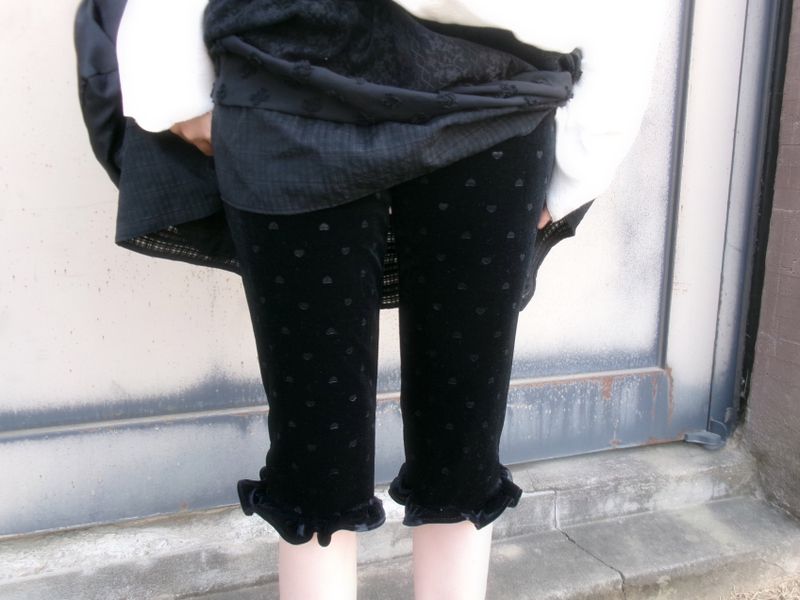 ZELENA（ゼレナ）の「heart velvet leggings（Pants）」