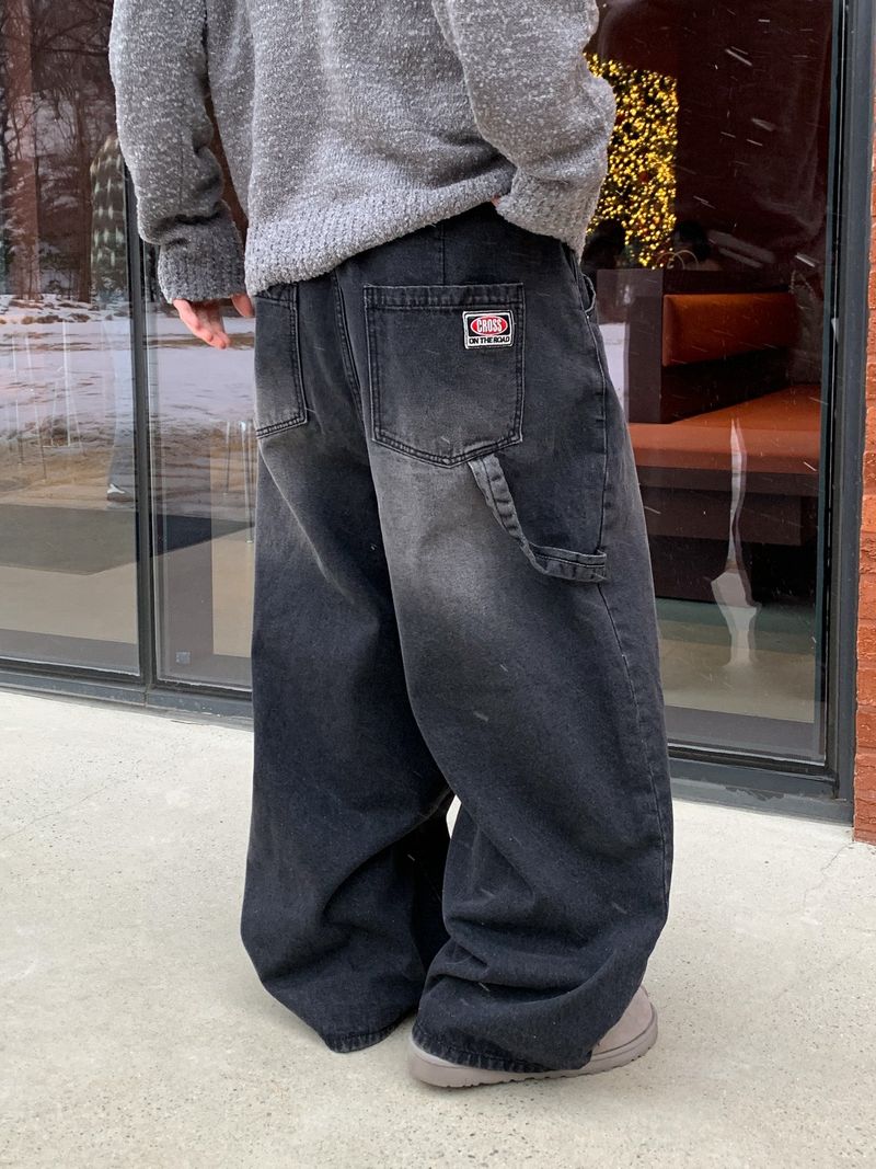 WHAT A LOOK（ワット ア ルック）の「Work vintage patch banding denim pants（Pants）」