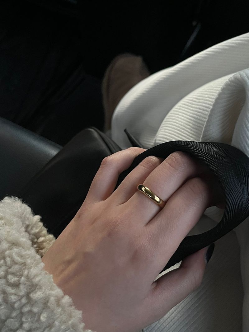 (silver925/18k) 4mm babe ring