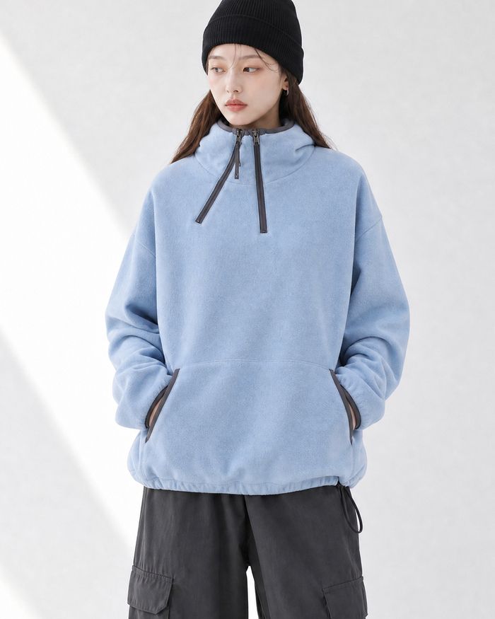 (UNISEX) アルプス 2 ジップ フリース フーディー