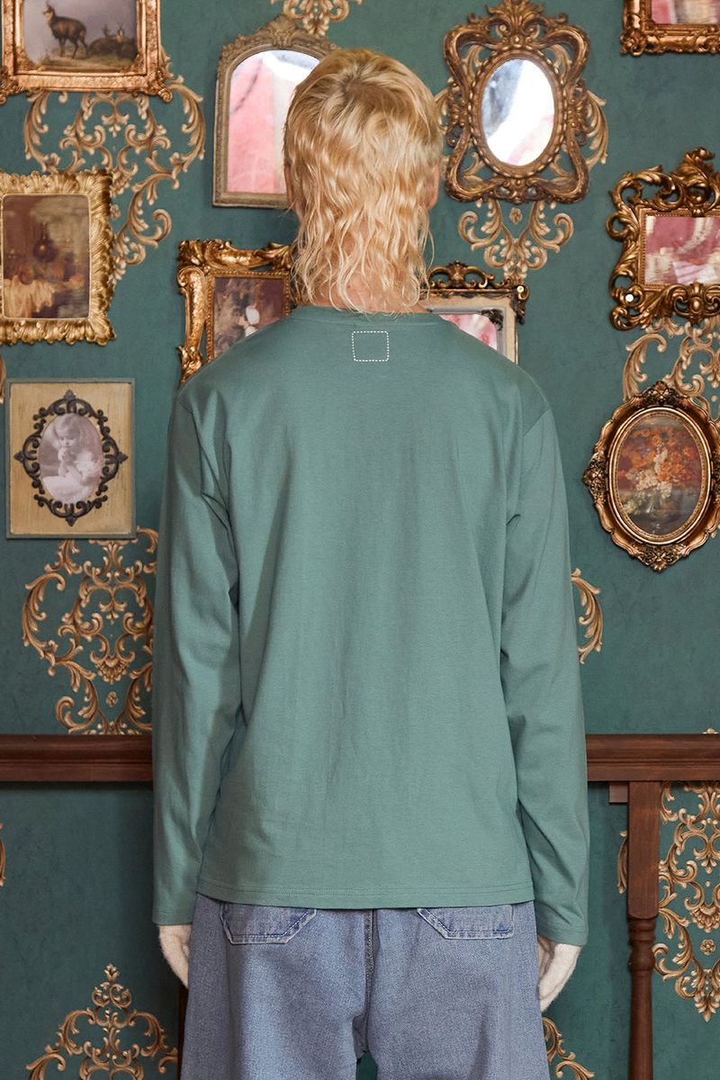 GARDEN FRAME LONG SLEEVE T SHIRT / MINT