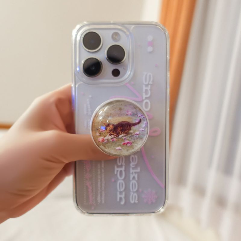 【MADE】(2type) Snow Pink Jelly hard Phone case