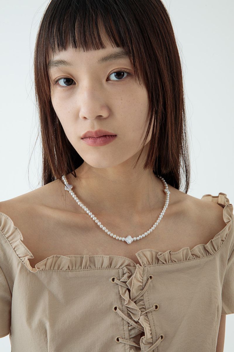 + pearl necklace