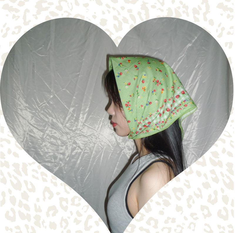Strawberry bandana scarf