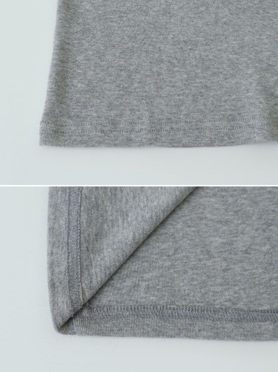 Basic Mood Slim U-neck T-shirt (6color)