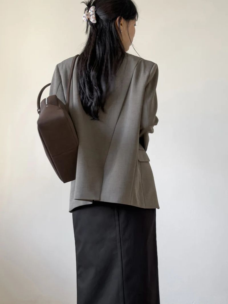 Back Slit 3-Button Loose Fit Jacket