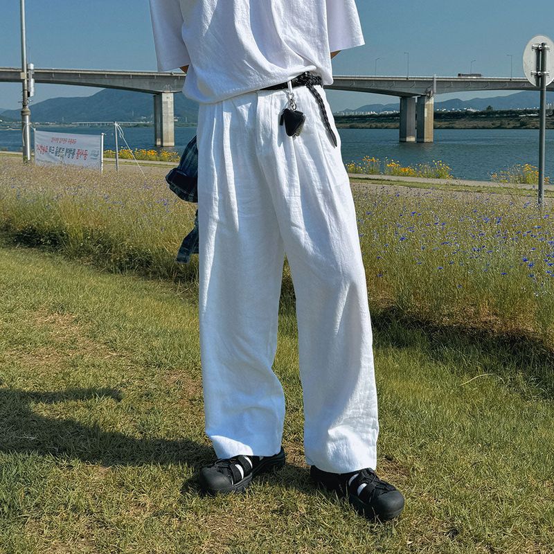 ASCLO（エジュクロ）の「ASCLO Linen 50 Two Tuck Loose Slacks (3color)（Pants）」