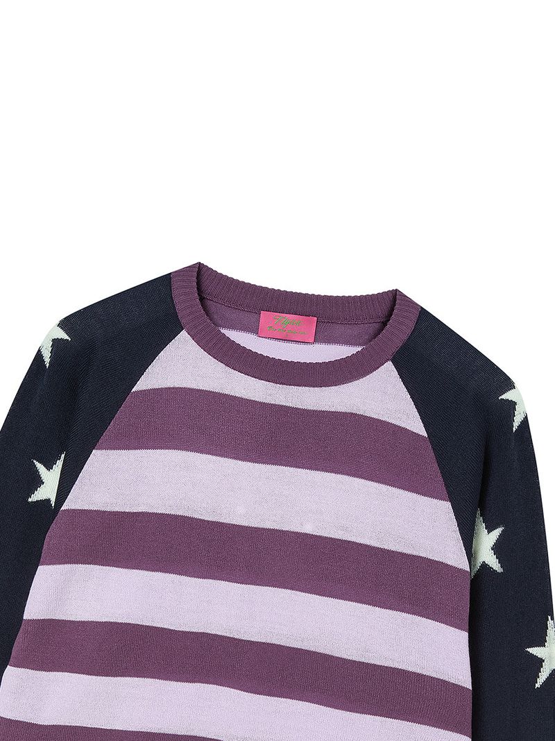 STAR STRIPE KNIT NAVY