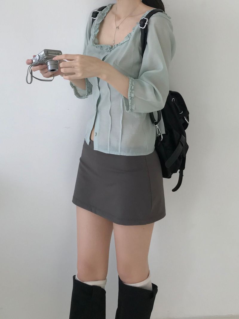 Miel frill blouse (3 colors)