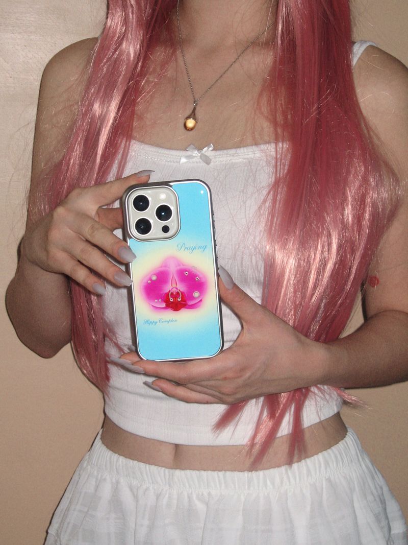 【マグセーフケース】 Aqua Orchid Case