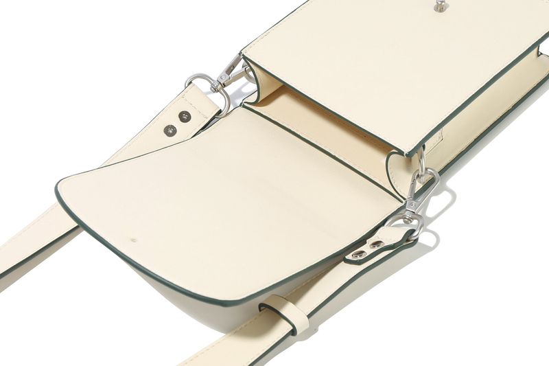 RECENT LOGO CROSS BAG_OATMEAL