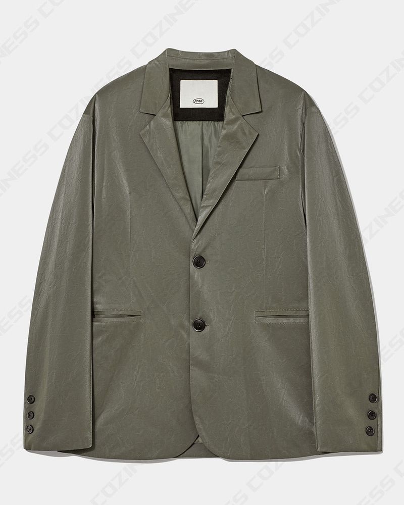 OWN Viper Leather Blazer (2 colors)