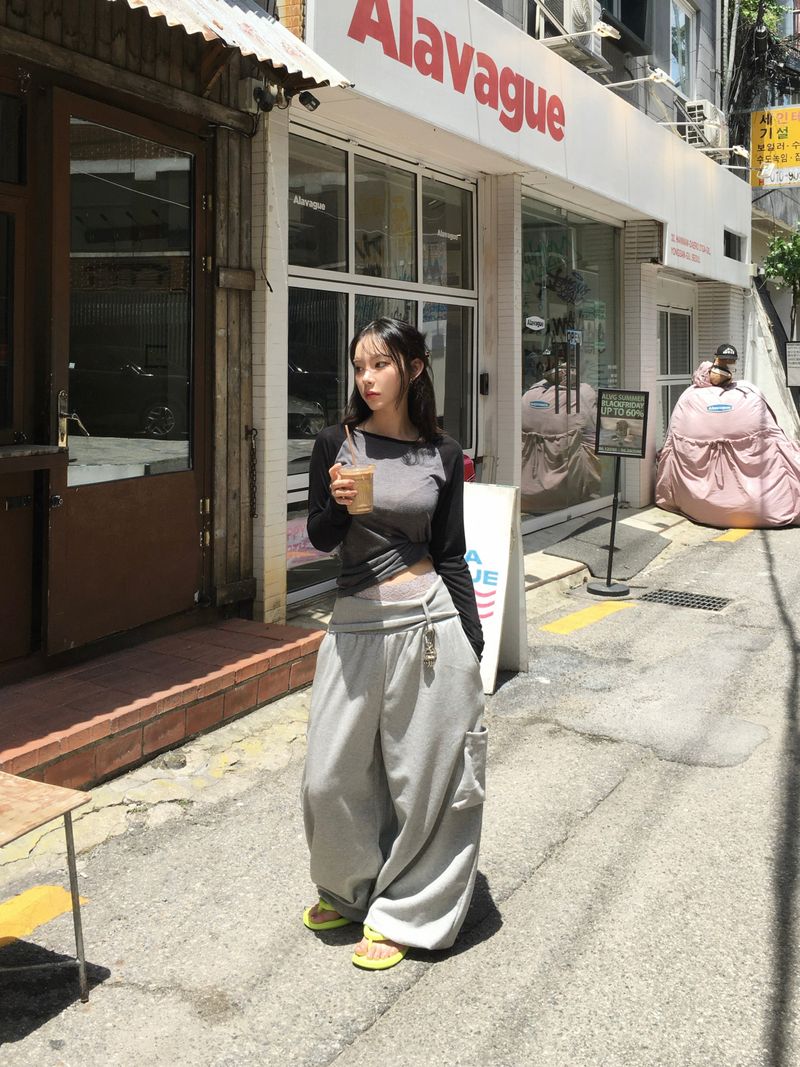 Folder Keyring Banded Sweatpants (4c)