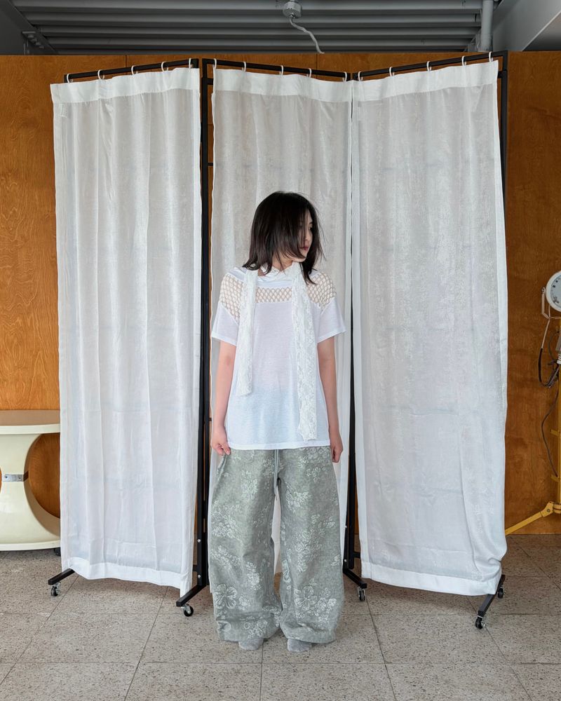 クラウディ オープンネック Tシャツ(3colors)