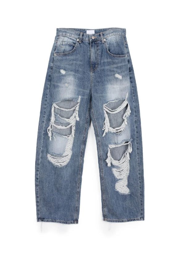 Rudd Distressed Washed Denim Pants
