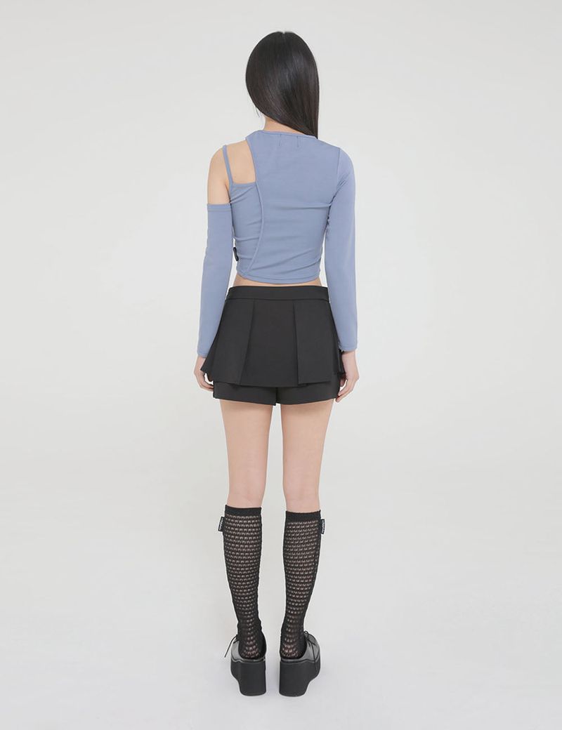 TULIP PANTS SKIRT(BLACK)