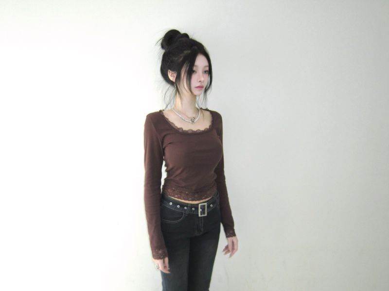 Lace long sleeves-T