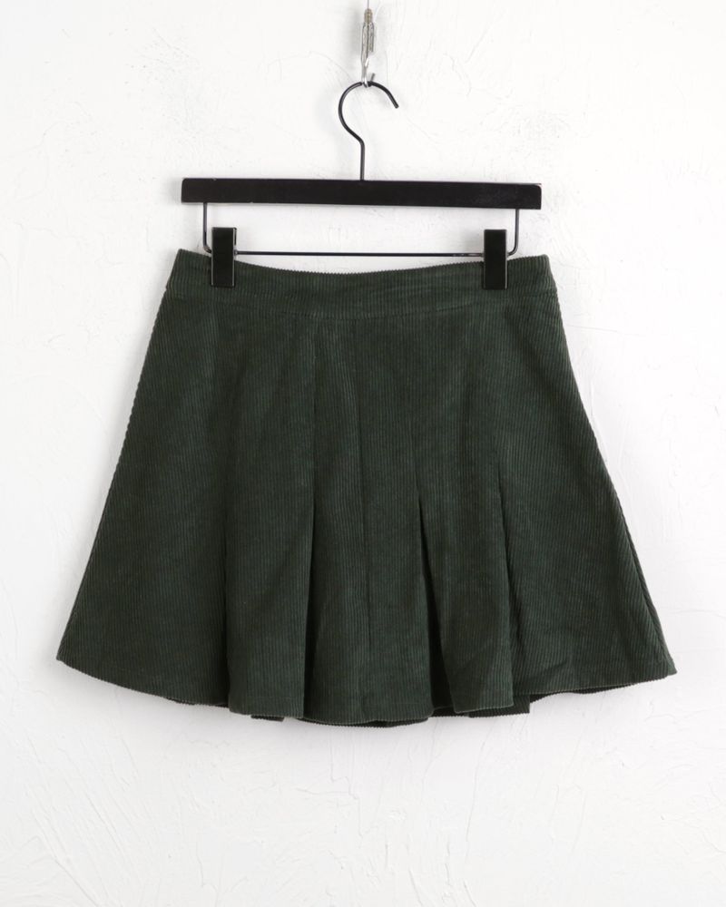 Belan golden pleated mini skirt