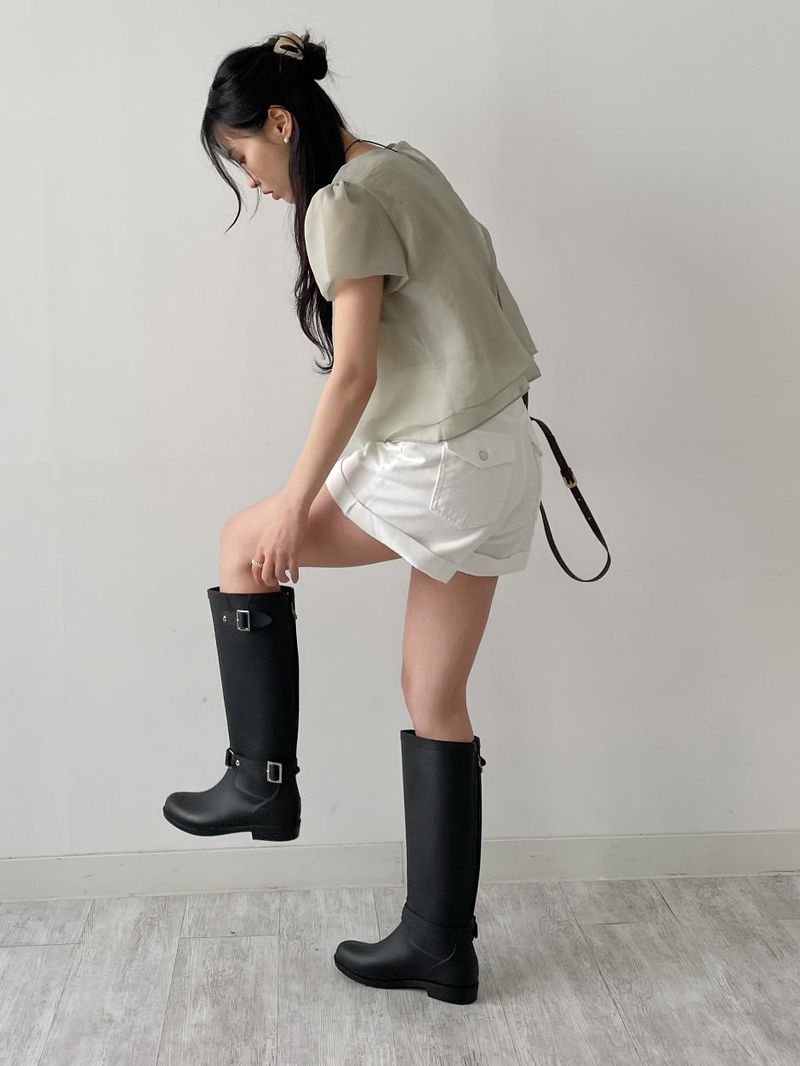INCHANT ME（インチャントミー）の「Merry Two-Buckle Long Rain Boots（Shoes）」
