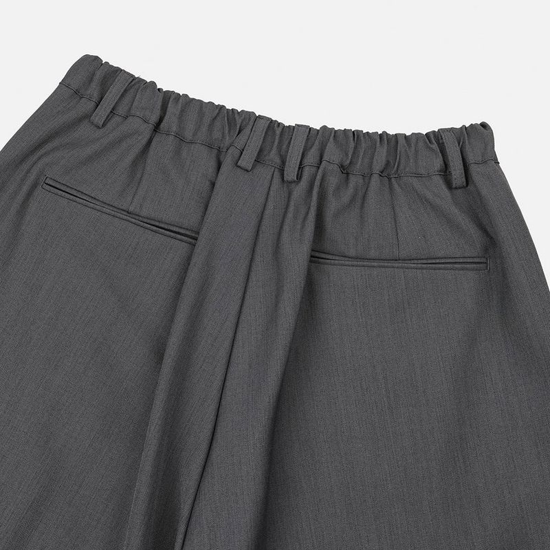 Pleddy Bermuda Tuck Half Slacks (3color)