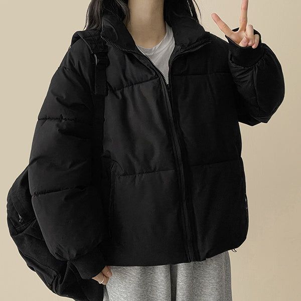 hijjoo（ハイチュー）の「Basic High-Neck Padded Jumper（Jackets/Outerwear）」